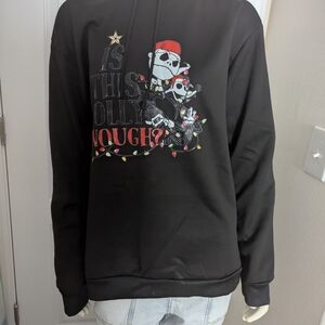 Nightmare Before Christmas Graphic Hoodie- "Is This Jolly Enough?"